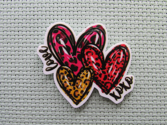 First view of the Love XOXO Hearts Needle Minder