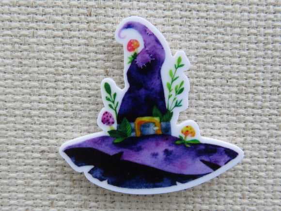 First view of Purple Witches/Wizards Hat Needle Minder.