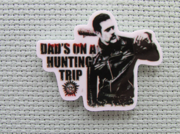 First view of the Dad's on a Hunting Trip Needle Minder