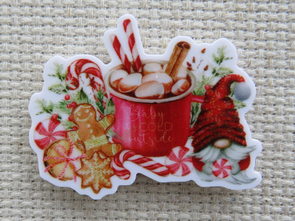 First view of Christmas Treats with a Christmas Gnome Needle Minder.