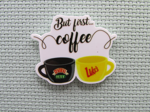 First view of the But First Coffee Needle Minder