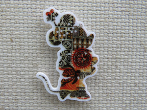 First view of Brown, Black and Auburn colored Minnie Mouse Needle Minder.