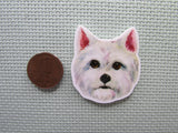 Second view of the White Terrier Needle Minder