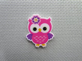 First view of the Pink and Purple Owl Needle Minder