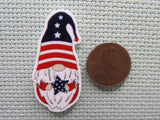 Second view of the Patriotic Gnome Needle Minder