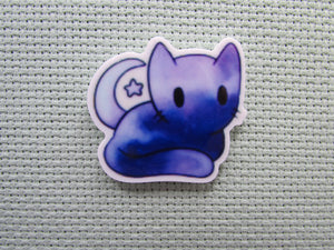 First view of the Blue Cat with Moon and Star Needle Minder