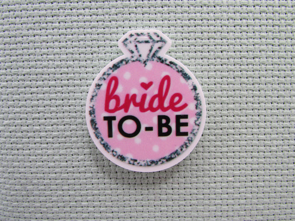 First view of the Bride to Be Engagement Ring Needle Minder