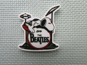 First view of the The Beatles Drum set with a Sleeping Snoopy Needle Minder