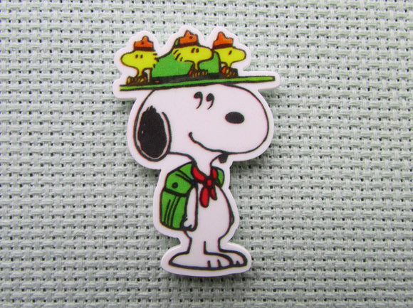 First view of the Hiking Snoopy Needle Minder