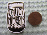 Second view of the Collect Memories Mason Jar Needle Minder