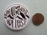 Second view of the Not All Who Wander Are Lost Needle Minder