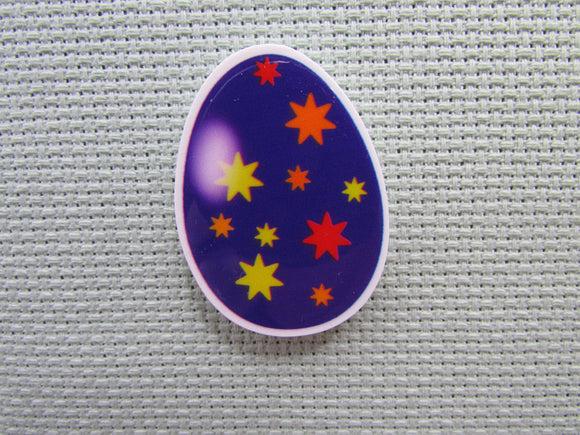 First view of the Purple Decorated Easter Egg Needle Minder