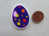 Second view of the Purple Decorated Easter Egg Needle Minder