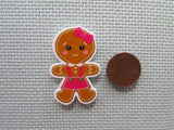 Second view of the Gingerbread Girl Needle Minder