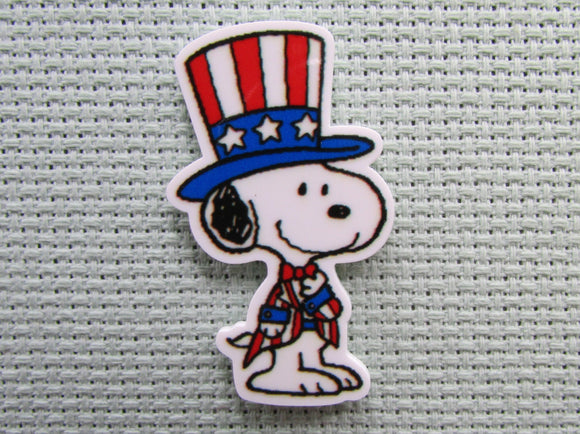 First view of the Patriotic Snoopy Needle Minder