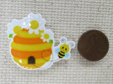 Second view of the Cute Little Bee with a Bee Hive Needle Minder