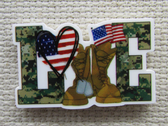 First view of the Love our Military Needle Minder