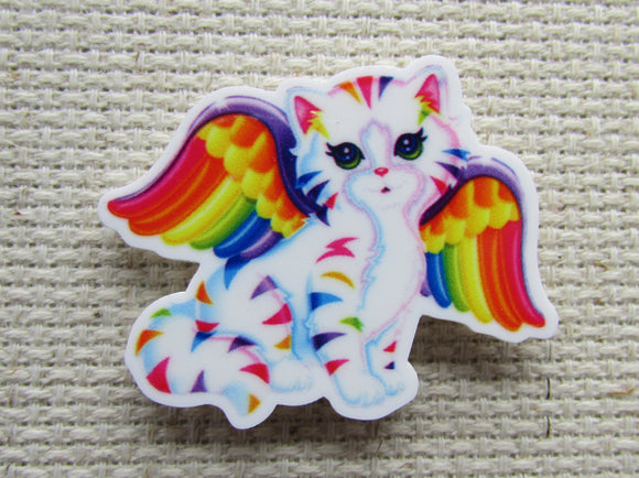 First view of the Rainbow Kitty with Wings Needle Minder