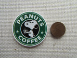 Second view of the Peanuts Coffee Needle Minder