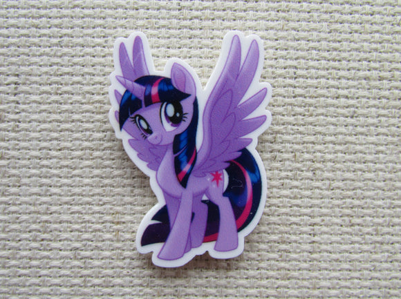 First view of the Purple Pegasus Unicorn Pony Needle Minder