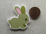 Second view of the Bunny Rabbit Needle Minder