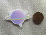 Second view of the Purple Planet with Rings and Stars Needle Minder