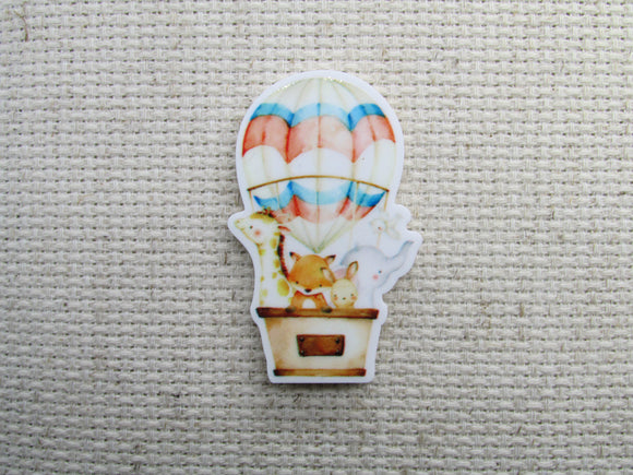 First view of the Animal Friends in a Hot Air Balloon Needle Minder