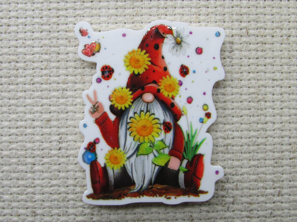 First view of the Peace Loving Gnome Needle Minder