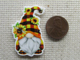 Second view of the Sunflower Gnome Needle Minder