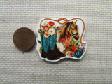 Second view of the Horse and Boots Needle Minder