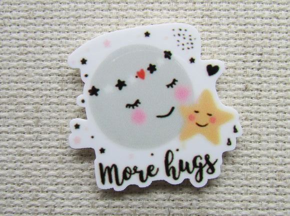 First view of the More Hugs Moon and Star Needle Minder