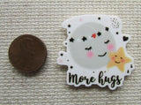 Second view of the More Hugs Moon and Star Needle Minder
