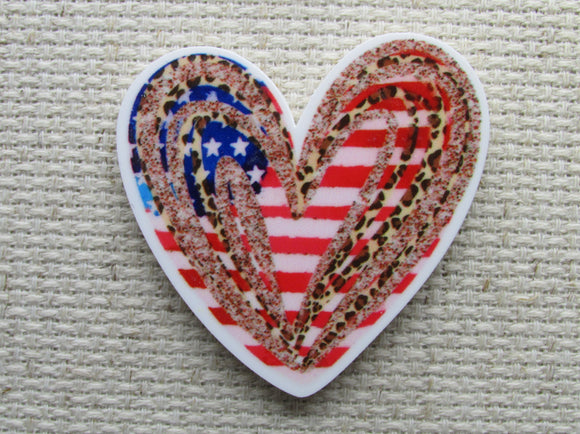 First view of the Patriotic Heart Needle Minder