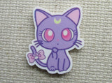 First view of the Purple Moon Cat Needle Minder