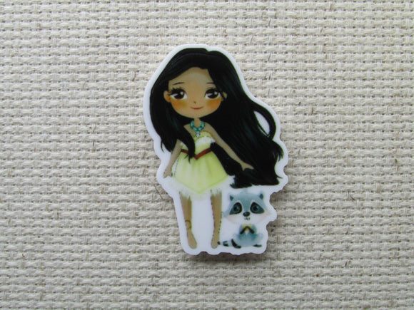 First view of the Pocahontas and Meeko Needle Minder