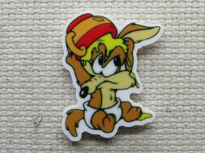 First view of the Baby Cartoon Coyote Needle Minder