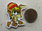 Second view of the Baby Cartoon Coyote Needle Minder