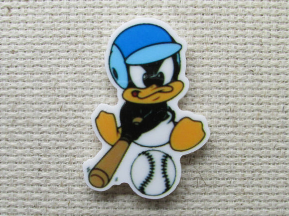 First view of the Baby Daffy Duck Playing Baseball Needle Minder
