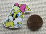 Second view of the Baby Cartoon Girl Rabbit Needle Minder