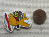 Second view of the Baby Cartoon Characters Flying an Airplane Needle Minder