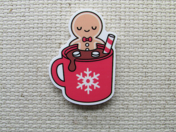 First view of the Gingerbread Man Cocoa Mug Needle Minder