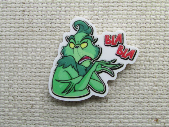 First view of the Grinch Bla Bla Needle Minder