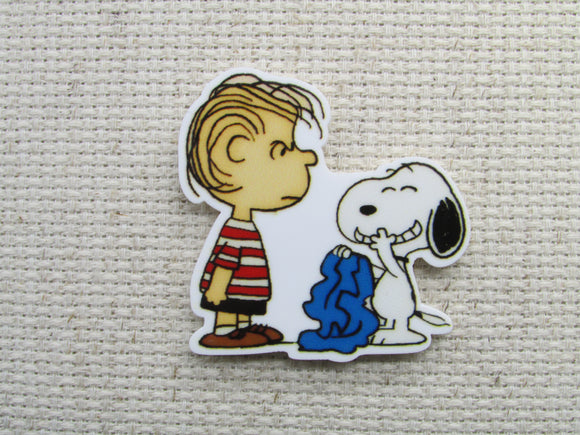 First view of the Snoopy and Linus Needle Minder