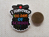 Second view of the I Survived 100 Days of School Needle Minder