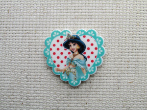 First view of the Jasmine in a Heart Needle Minder