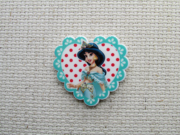 First view of the Jasmine in a Heart Needle Minder