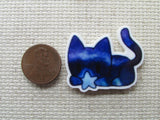 Second view of the Blue Cat with a Star Needle Minder