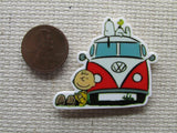Second view of the Snoopy and Charlie Brown VW Van Needle Minder