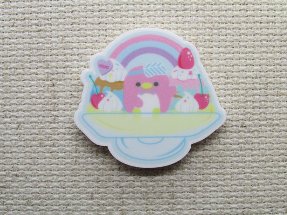 First view of the Pink Penguin in a Sweet Shop Needle Minder