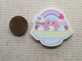 Second view of the Pink Penguin in a Sweet Shop Needle Minder